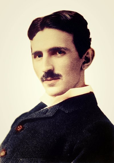 Portrait of Nikola Tesla (1856-1943) by Unknown photographer
