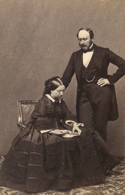 Portrait of Queen Victoria and Prince Consort Albert by Unknown photographer