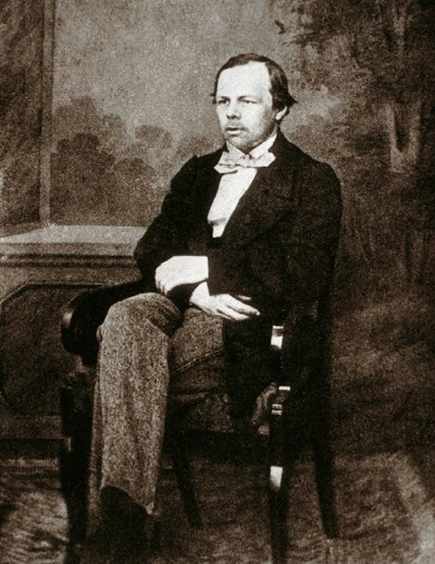 Portrait of Russian writer Fedor Dostoevsky by Unknown photographer