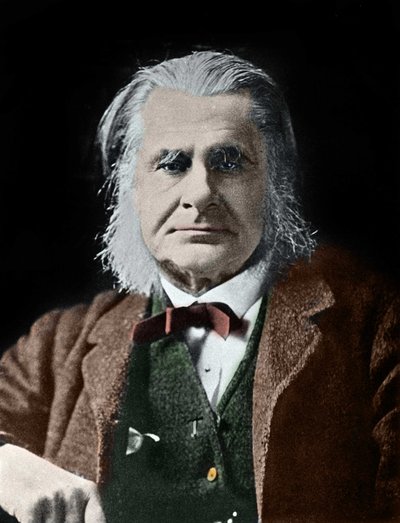 Portrait of Thomas Henry Huxley. British Biologist (1825-1895) by Unknown photographer