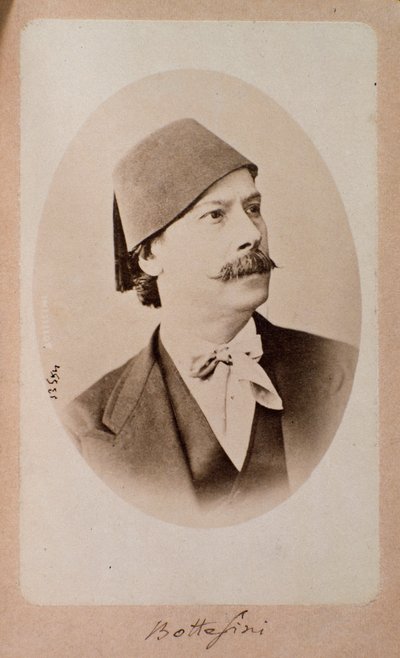 Portrait of Italian Conductor, Double Bass Musician and Composer Giovanni Bottesini (1821-1889) by Unknown photographer
