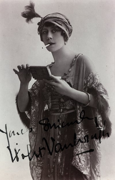Portrait of the English actress Violet Vanbrugh by Unknown photographer
