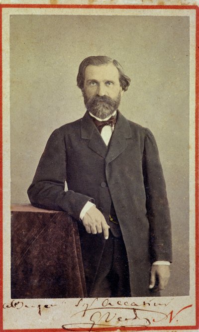 Portrait of the Italian composer Giuseppe Verdi by Unknown photographer