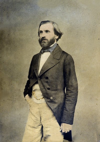 Portrait of the Italian composer Giuseppe Verdi by Unknown photographer