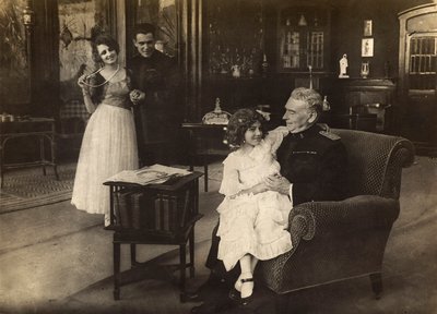 Portrait of the actress Cecyl Tryan on the set of the 1918 film "Spirale della morte" by Unknown photographer