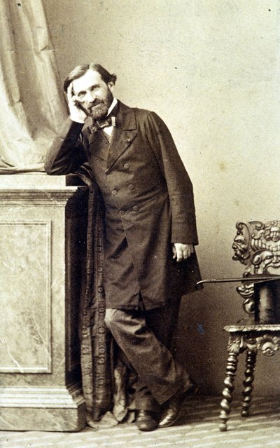 Portrait of the Composer Giuseppe Verdi by Unknown photographer