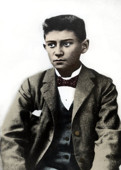 Portrait of the young Franz Kafka circa 1899 by Unknown photographer