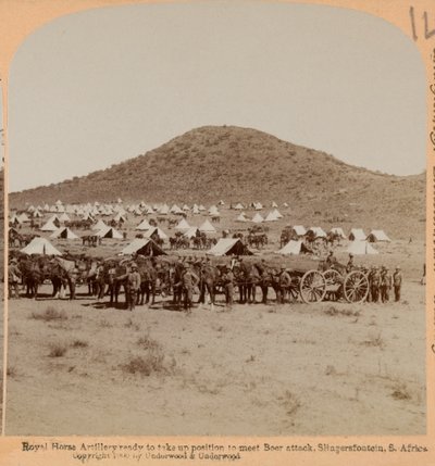 Royal Horse Artillery, Slingersfontein, Boer War, c.1899 by Unknown photographer