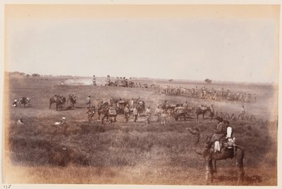 Sappers and Miners Making Shelter Trenches During the Delhi Camp of Exercise, 1885 by Unknown