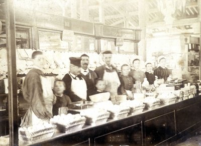 The Maison Seigre, cheese maker at the market of Aligre by Unknown photographer