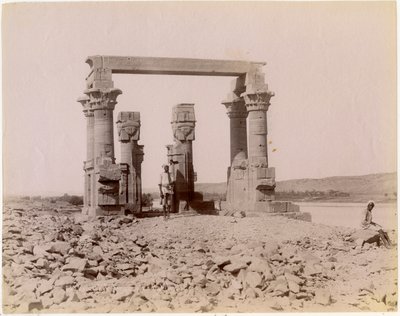 The Roman Kiosk of Qertassi, Seen from the East, Egypt by Unknown photographer