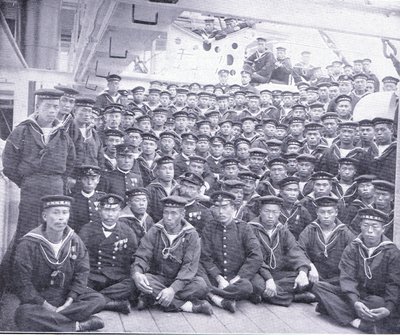 The crew of the Asama, illustration from 