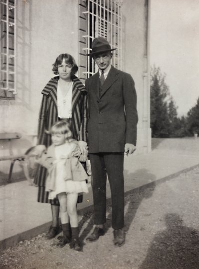 Three members of the Torrigiani family at the Villa in Vico d