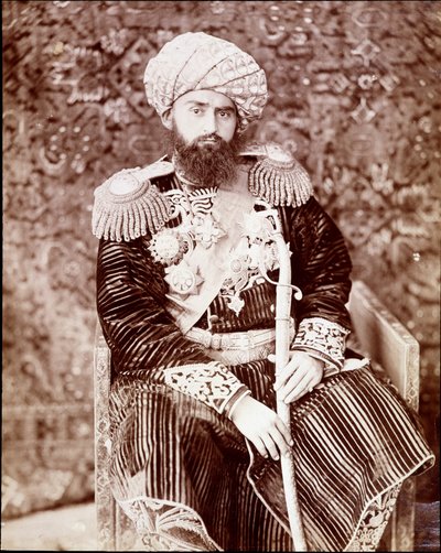 The Emir of Bukhara, 1890 by Unknown photographer
