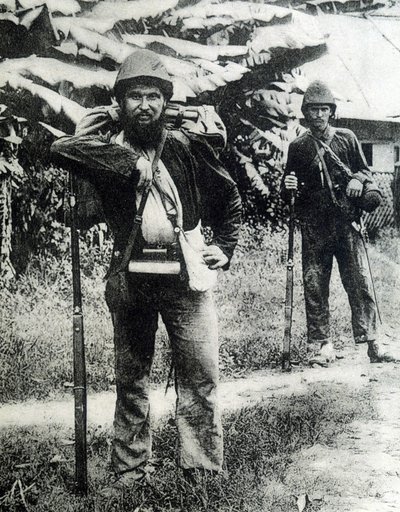 Two soldiers from the Tonkin countryside in 1883 by Unknown photographer