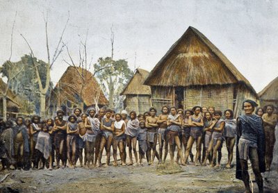Village Moi and Inhabitants of Kontai, Annam, c. 1895, 