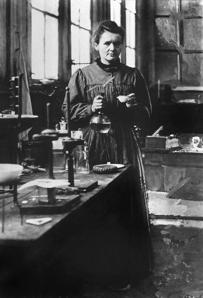 Marie Curie in Her First Laboratory in Paris, 1898 by Unknown photographer