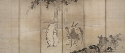 Su Shi So Shoku and Pan Lang Han Ro by Unkoku Tōgan