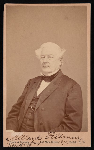 Portrait of Millard Fillmore, January 4, 1870 by Upson and Simson