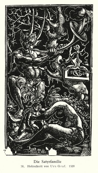 Satyr Family by Urs  Graf