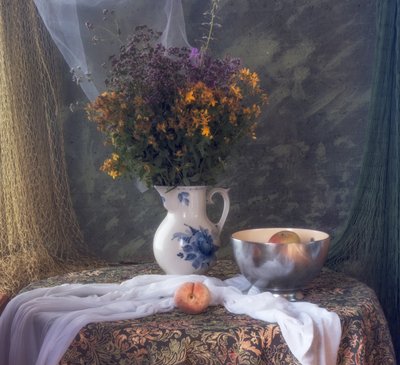 Rustic Floral Still Life by UstinaGreen