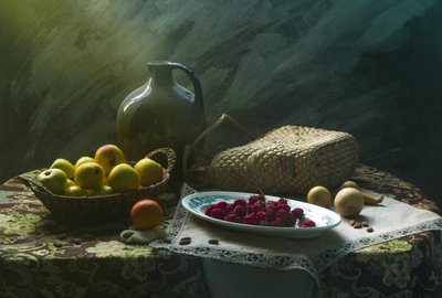 Rustic Fruit Still Life by UstinaGreen