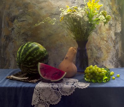 Rustic Harvest Still Life by UstinaGreen