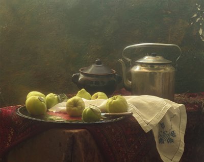 Rustic Quince Still Life by UstinaGreen