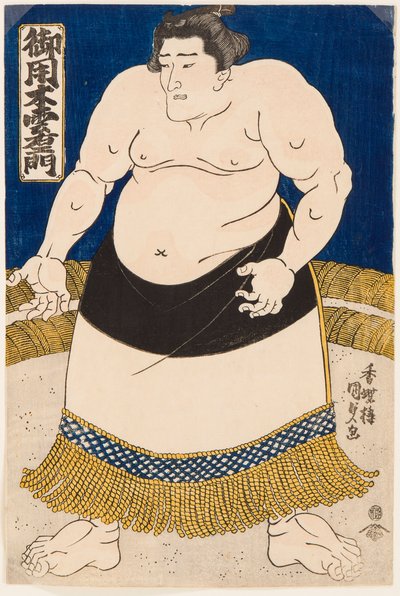 Portrait of the Sumo Wrestler Goyogi Kumoemon by Utagawa Kunisada