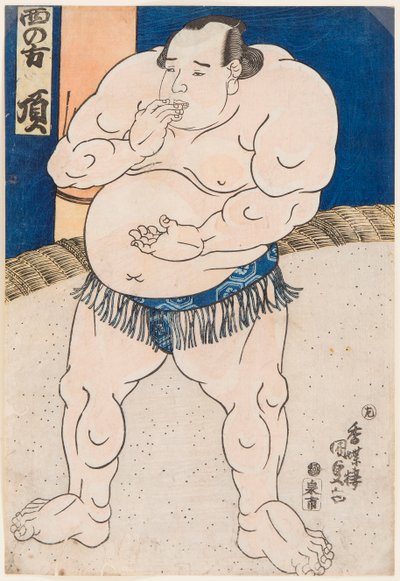 Portrait of Sumo Wrestler Itadaki by Utagawa Kunisada