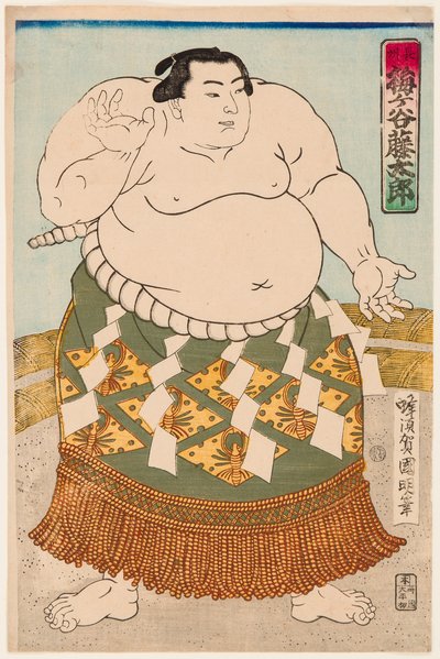 Portrait of the Sumo Wrestler Umgatani by Utagawa  Kuniaki