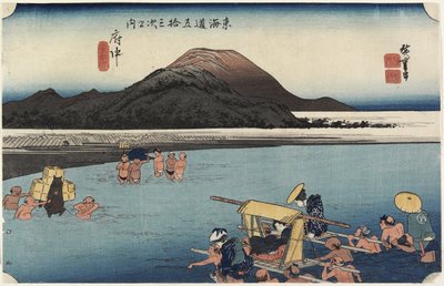 Abe River, Fuchu, c. 1833 by Utagawa Hiroshige