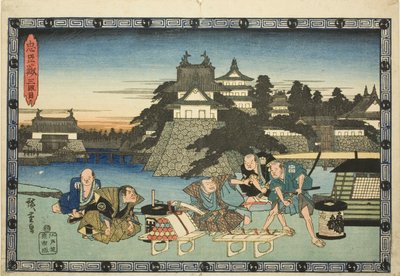 Act 3, from the series The Revenge of the Loyal Retainers by Utagawa Hiroshige