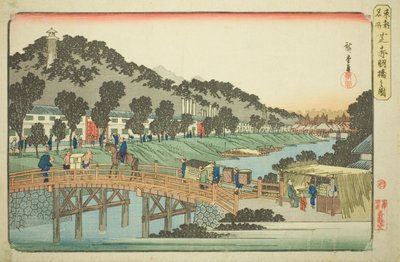 Akabane Bridge in Shiba, from the series 