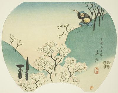 Ancient Story of the Old Man Who Made the Trees Blossom by Utagawa Hiroshige