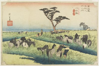 April Horse Fair, Chiryu by Utagawa Hiroshige