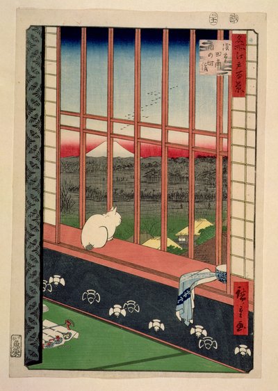 Asakusa Rice Fields During the Festival of the Cock, c.1857 by Utagawa Hiroshige