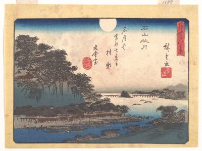 Autumn Moon at Ishiyama, from the series Eight Views of Ōmi by Utagawa Hiroshige
