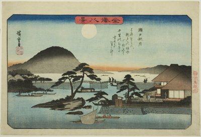 Autumn Moon at Seto, from the series 