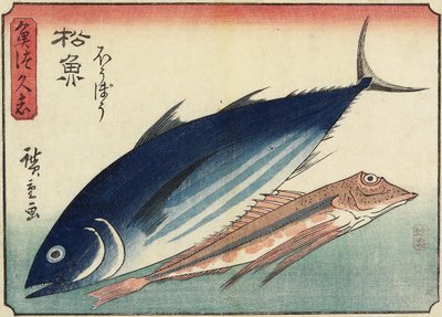 Bonito and Gurnard, 1830-1844 by Utagawa Hiroshige