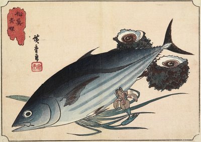Bonito and Top Shells by Utagawa Hiroshige