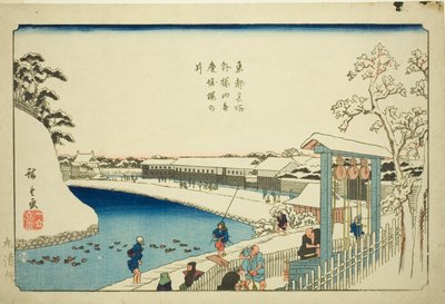 Cherry Well on the Benkei Moat outside Sakurada, from the series 
