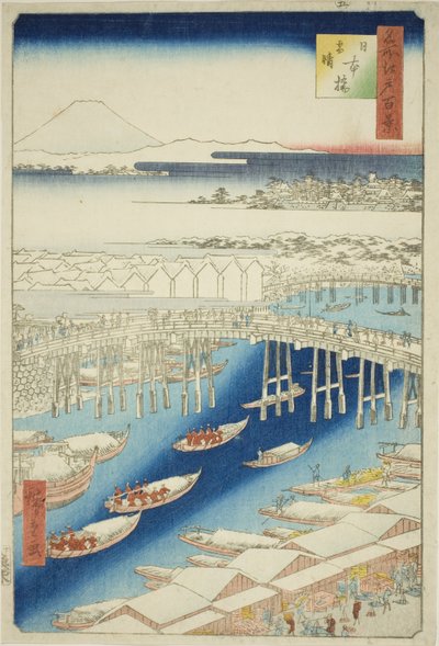 Clear Weather After Snow at Nihon Bridge, from the series 