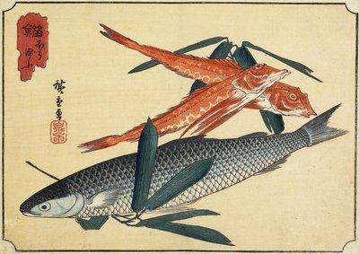 Cod and Gurnard by Utagawa Hiroshige