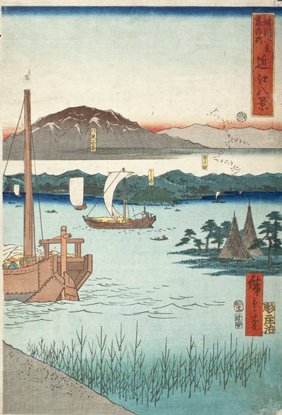 Eight Views of Ōmi by Utagawa Hiroshige