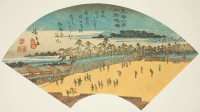 Evening Bells at Ueno, from the series "Eight Views of the Eastern Capital" by Utagawa Hiroshige