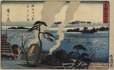 Evening Glow at Imado by Utagawa Hiroshige