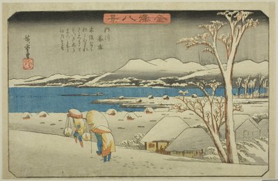 Evening Snow at Uchikawa, from the series 