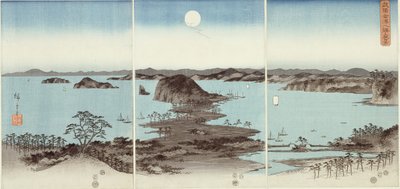 Evening View of Eight Famous Sites at Kanazawa by Utagawa Hiroshige