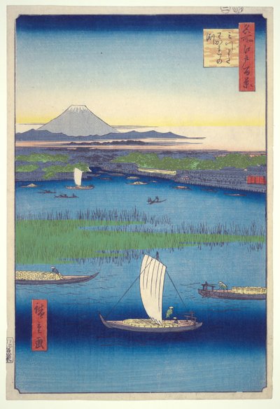 Fairwell Deep at Mitsumata Fork, from the Series One Hundred Famous Views of Edo by Utagawa Hiroshige